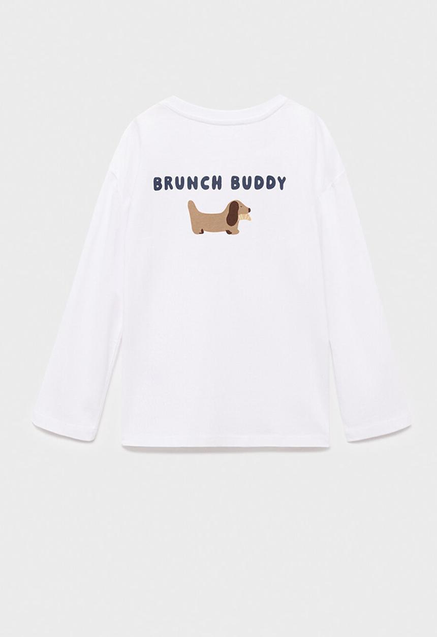 MANGO - T-shirt weekend - white