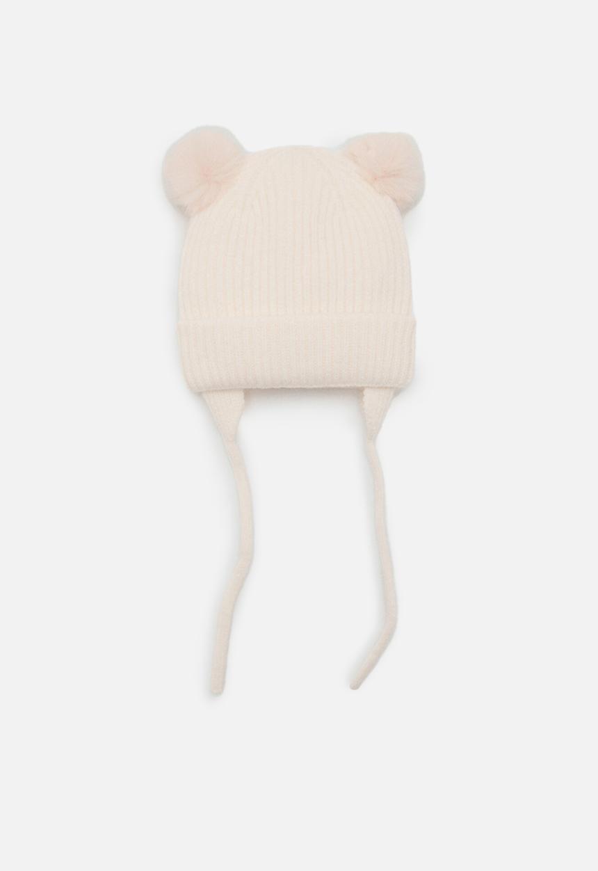MANGO - Beanie Pompon - Light/Pastel Brown