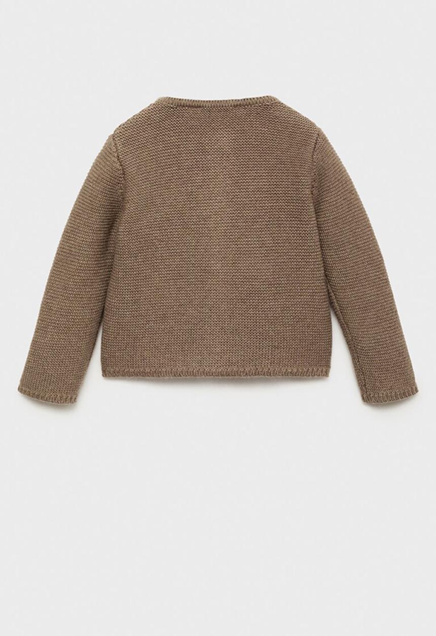 MANGO - Cardigan boba1 - medium brown