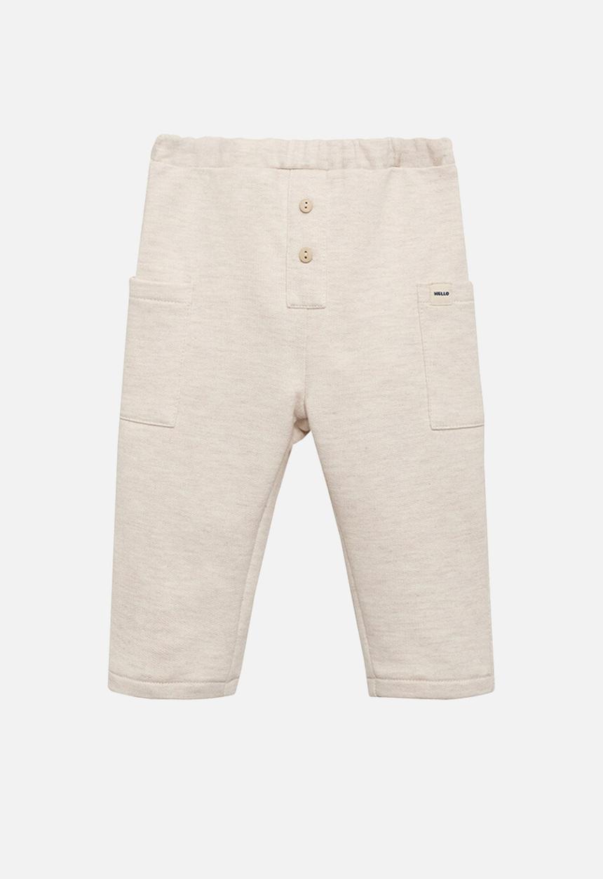 MANGO - Joggers SAND - Light Pastel Brown
