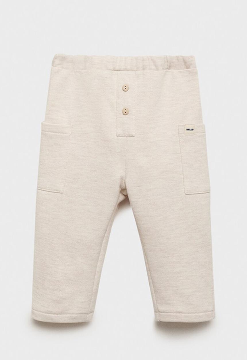MANGO - Joggers SAND - Light Pastel Brown