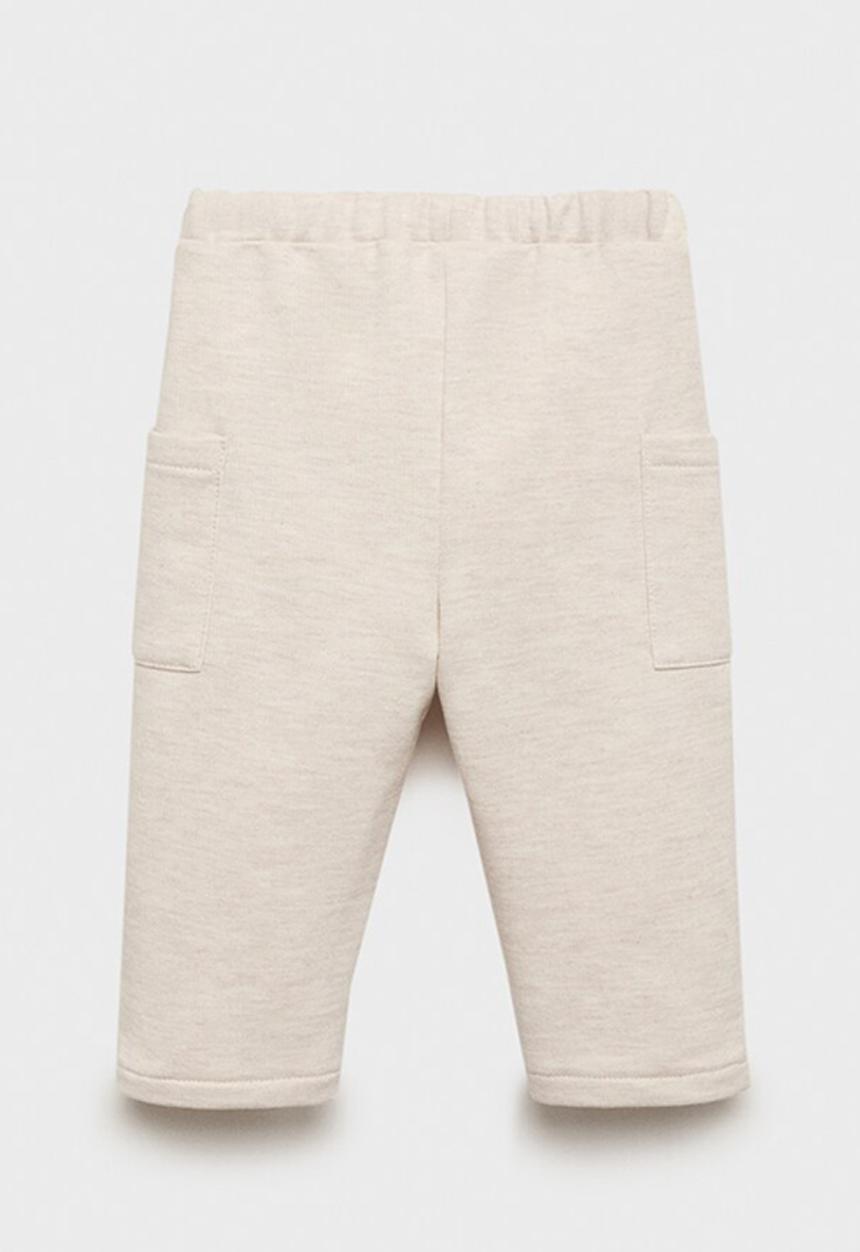 MANGO - Joggers SAND - Light Pastel Brown