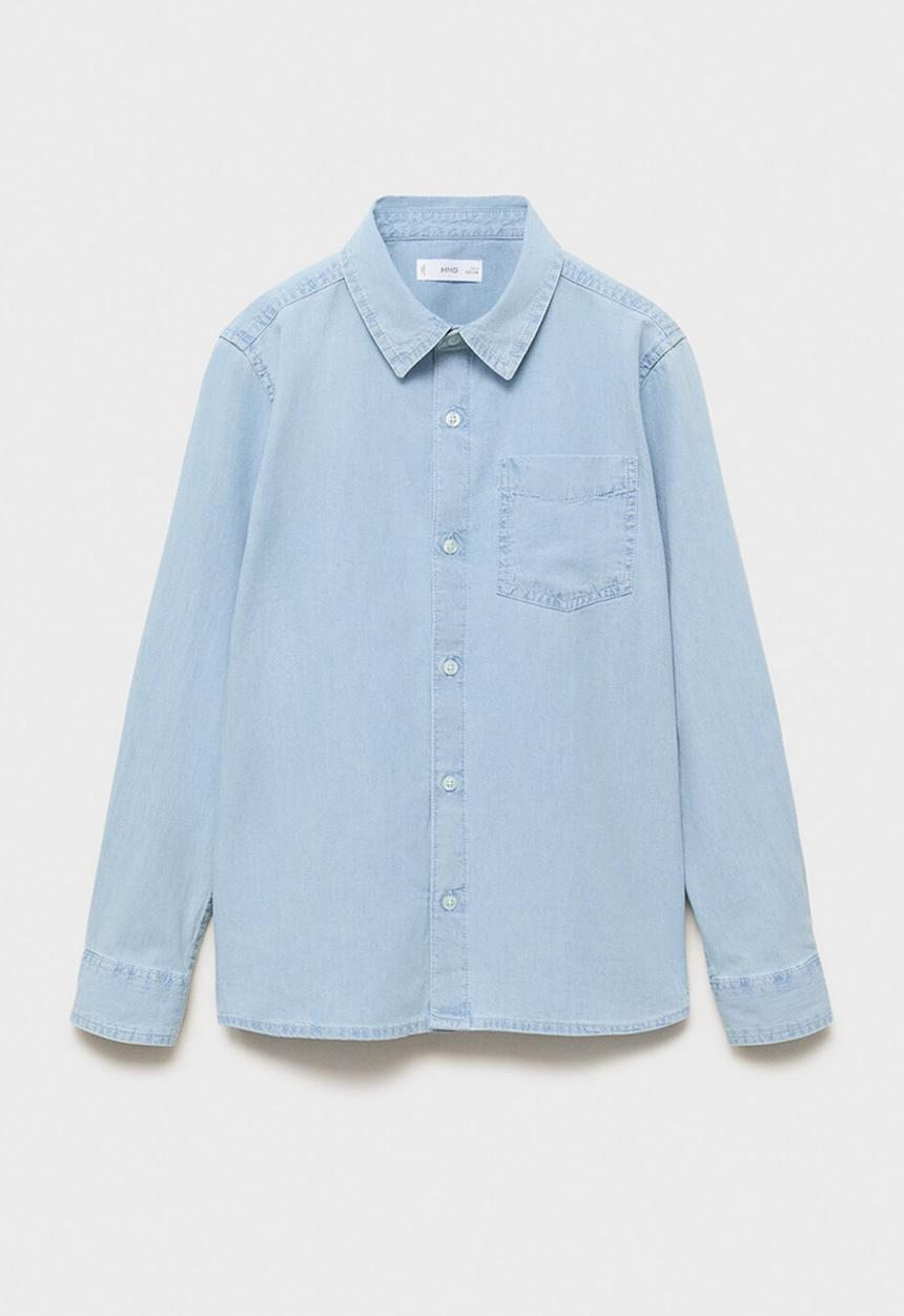 MANGO - Shirt joan - open blue