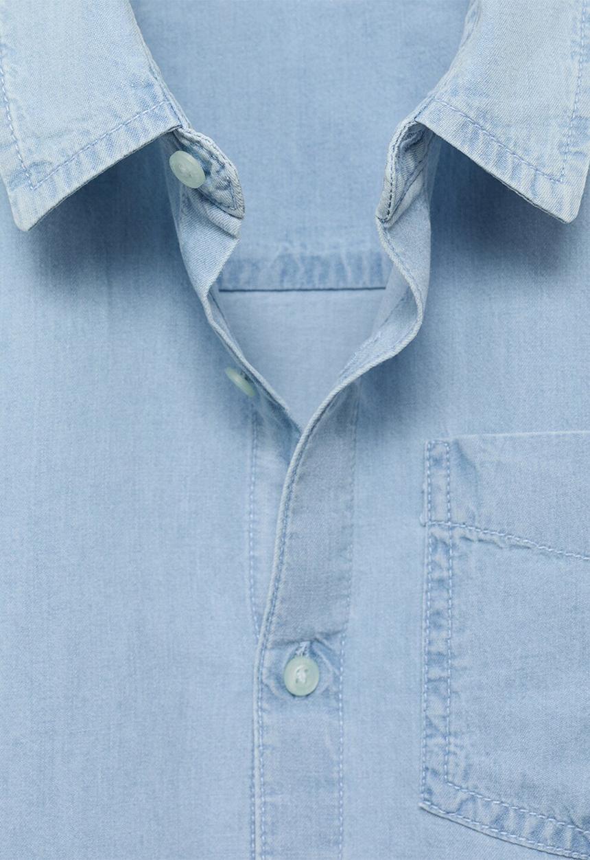MANGO - Shirt joan - open blue