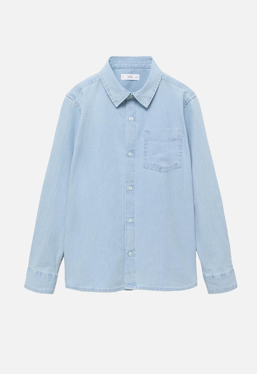 MANGO - Shirt joan - open blue