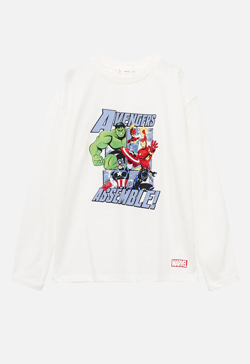 MANGO - T-shirt avemarve - natural