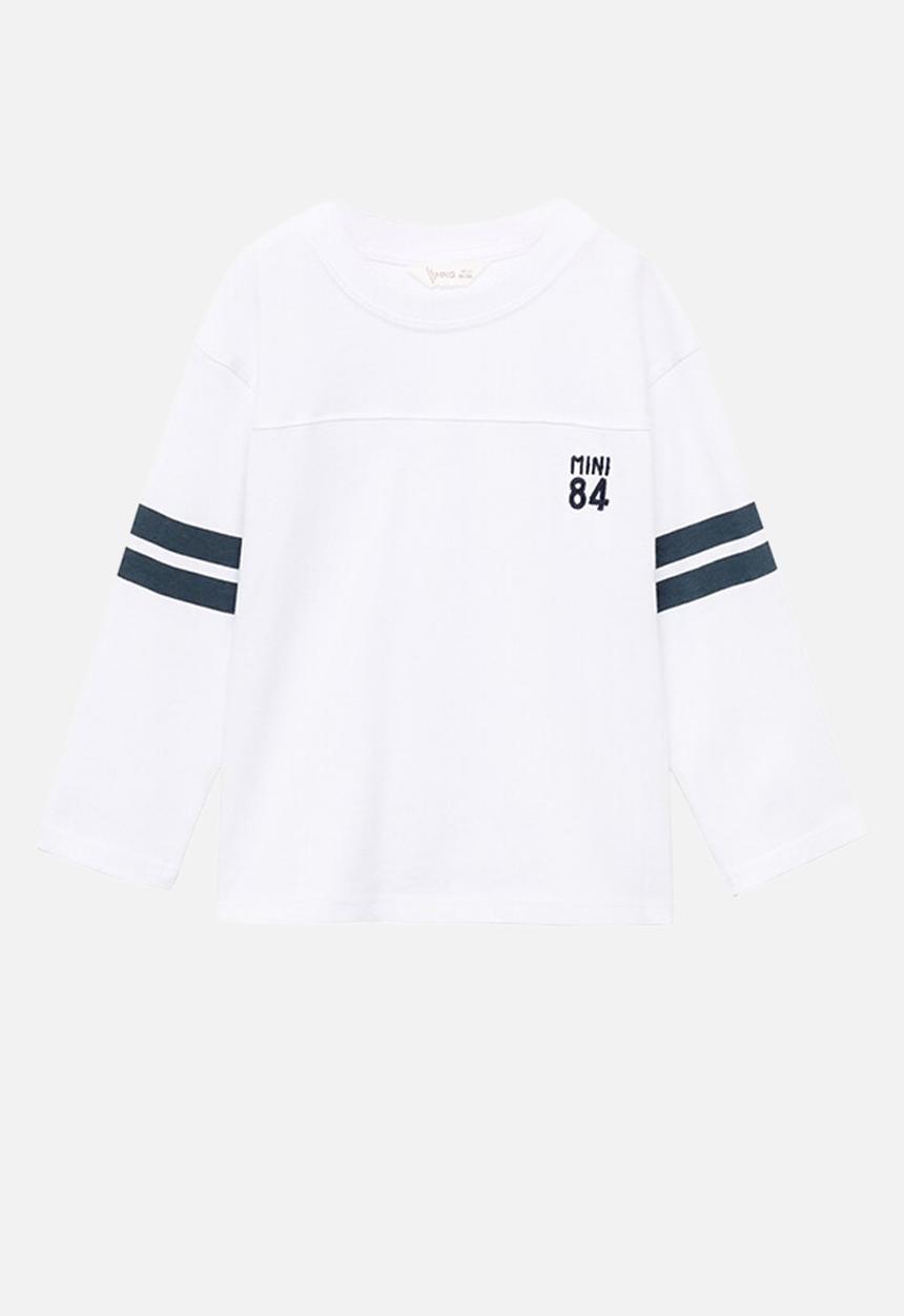 MANGO - T-shirt varsib - white