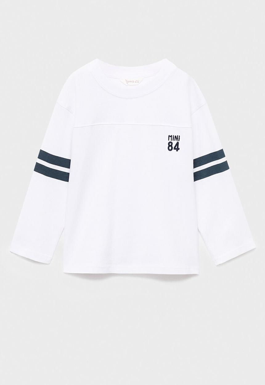 MANGO - T-shirt varsib - white