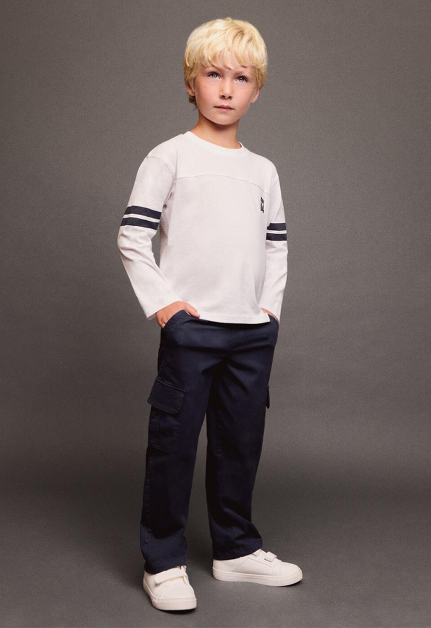 MANGO - T-shirt varsib - white