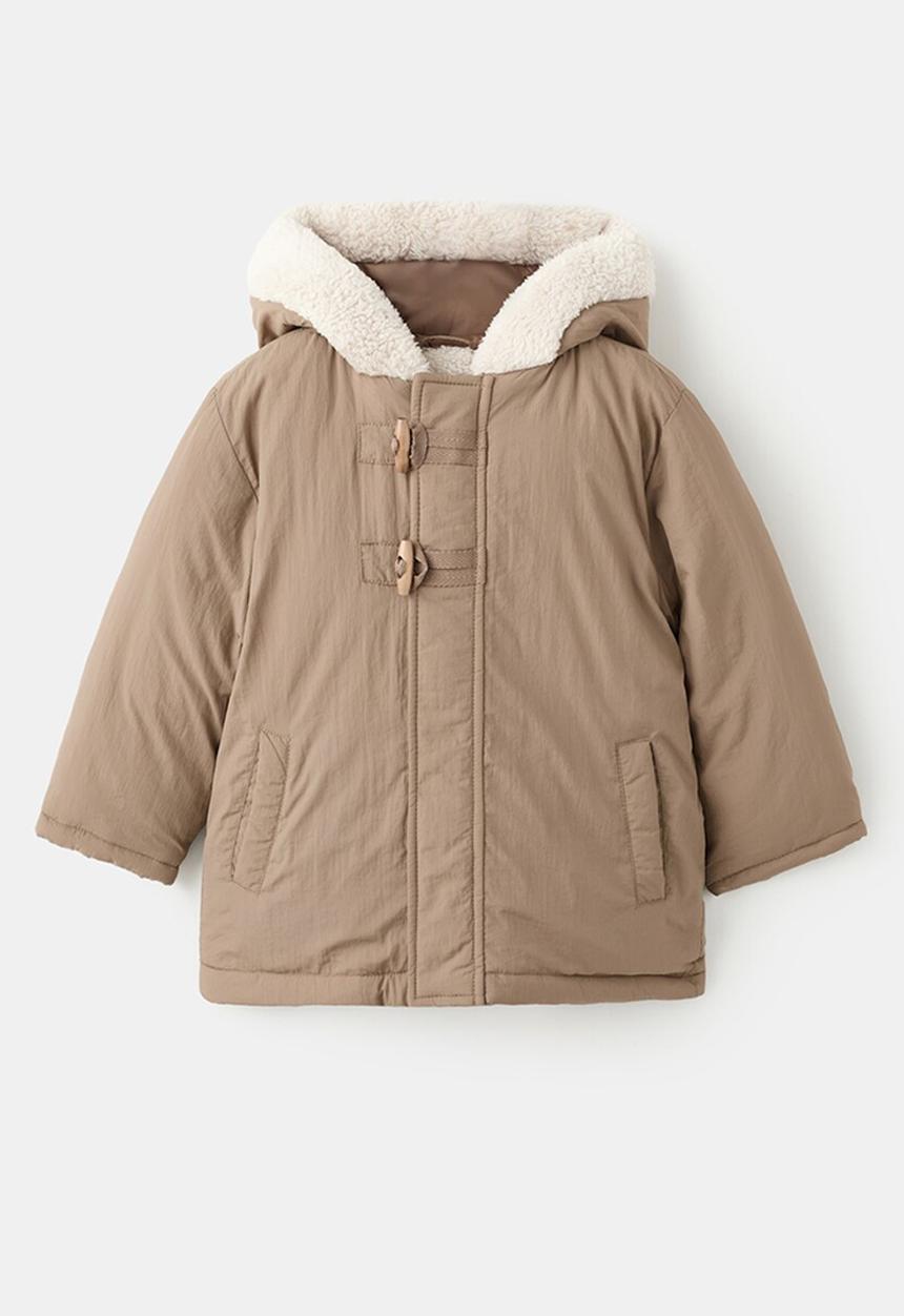 MANGO - Puffer coat PEDRO - Light Pastel Brown