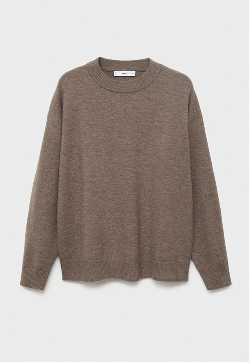 MANGO - Sweater nekko - medium brown