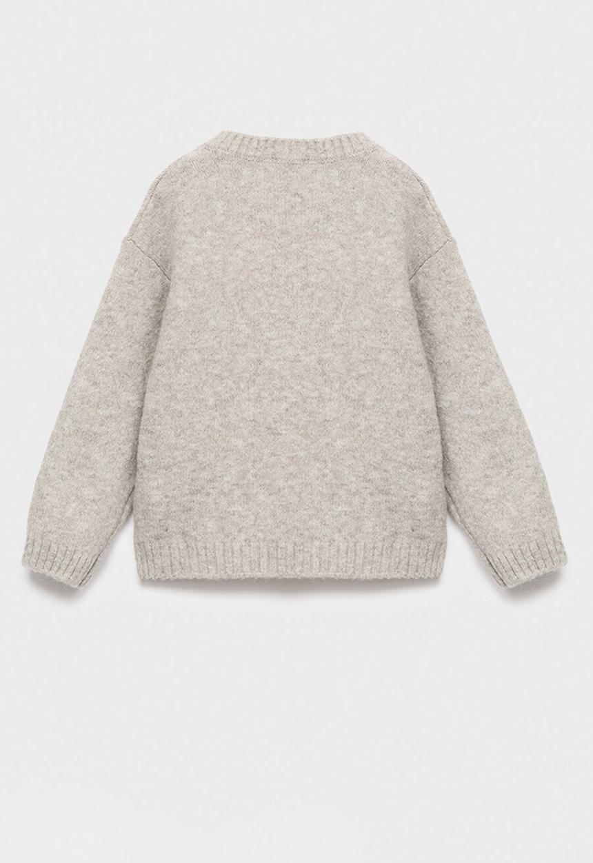 MANGO - Sweater ROAR - Light Pastel Gray