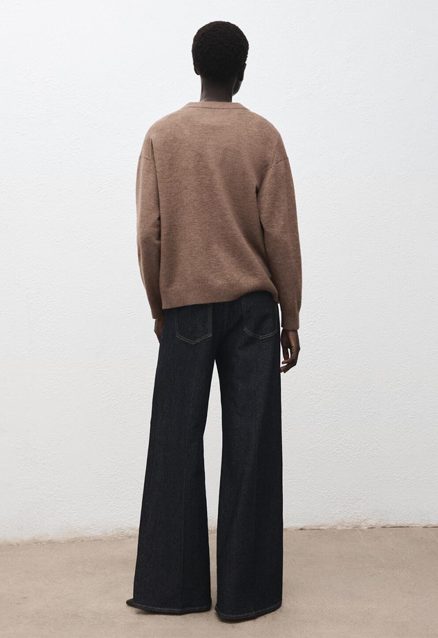 MANGO - Sweater nekko - medium brown