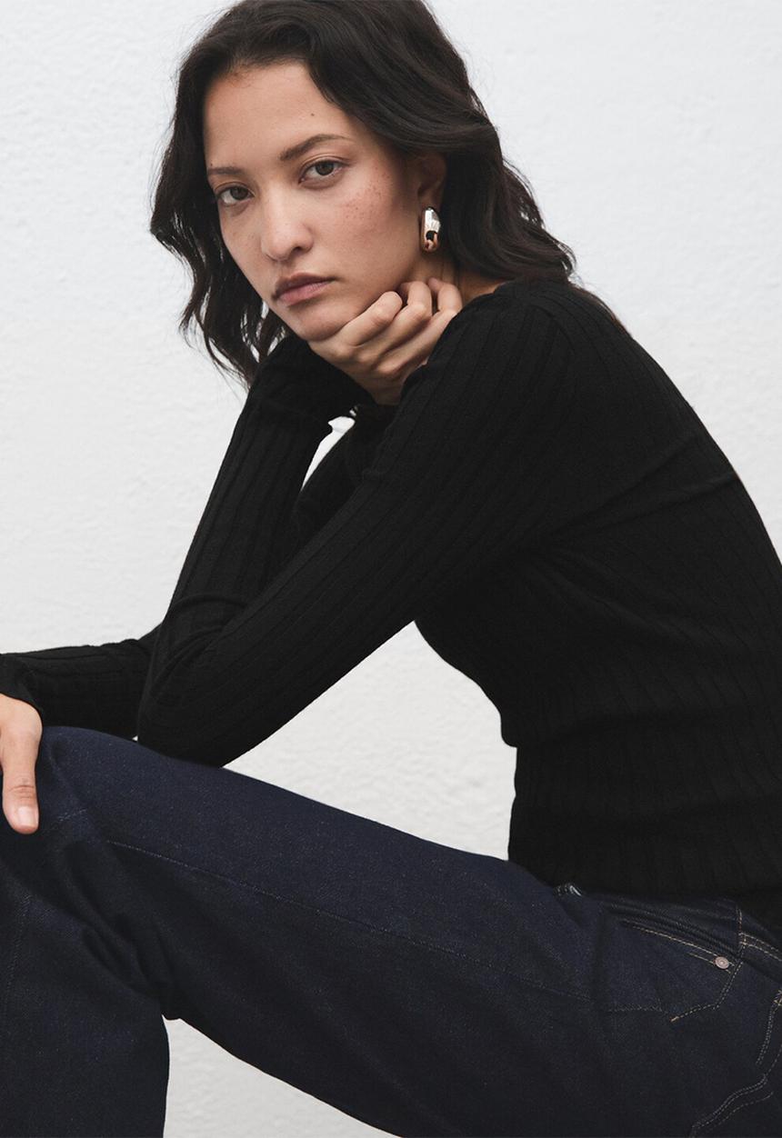 MANGO - Sweater flurry - black