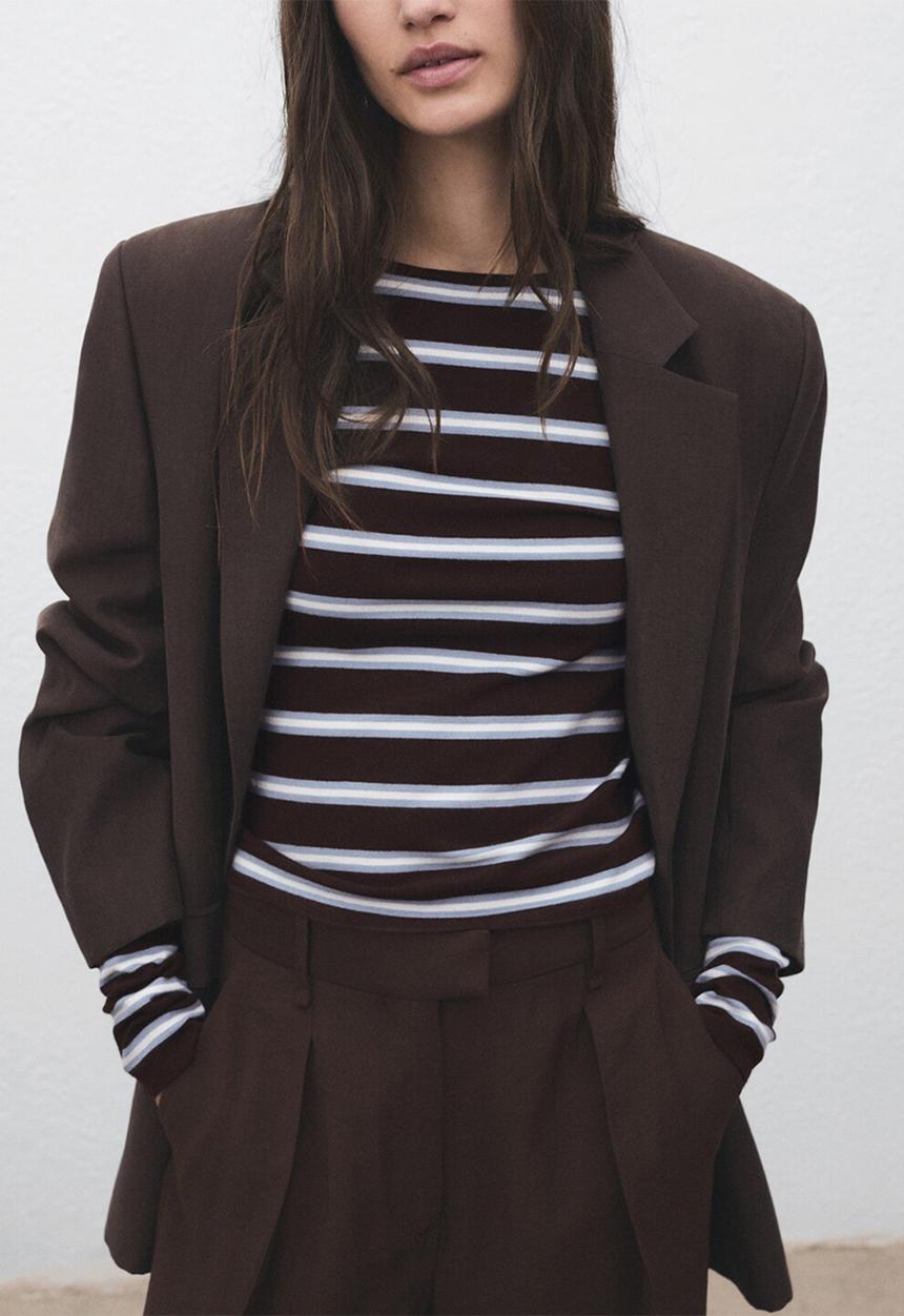 MANGO - Sweater rirar - dark brown