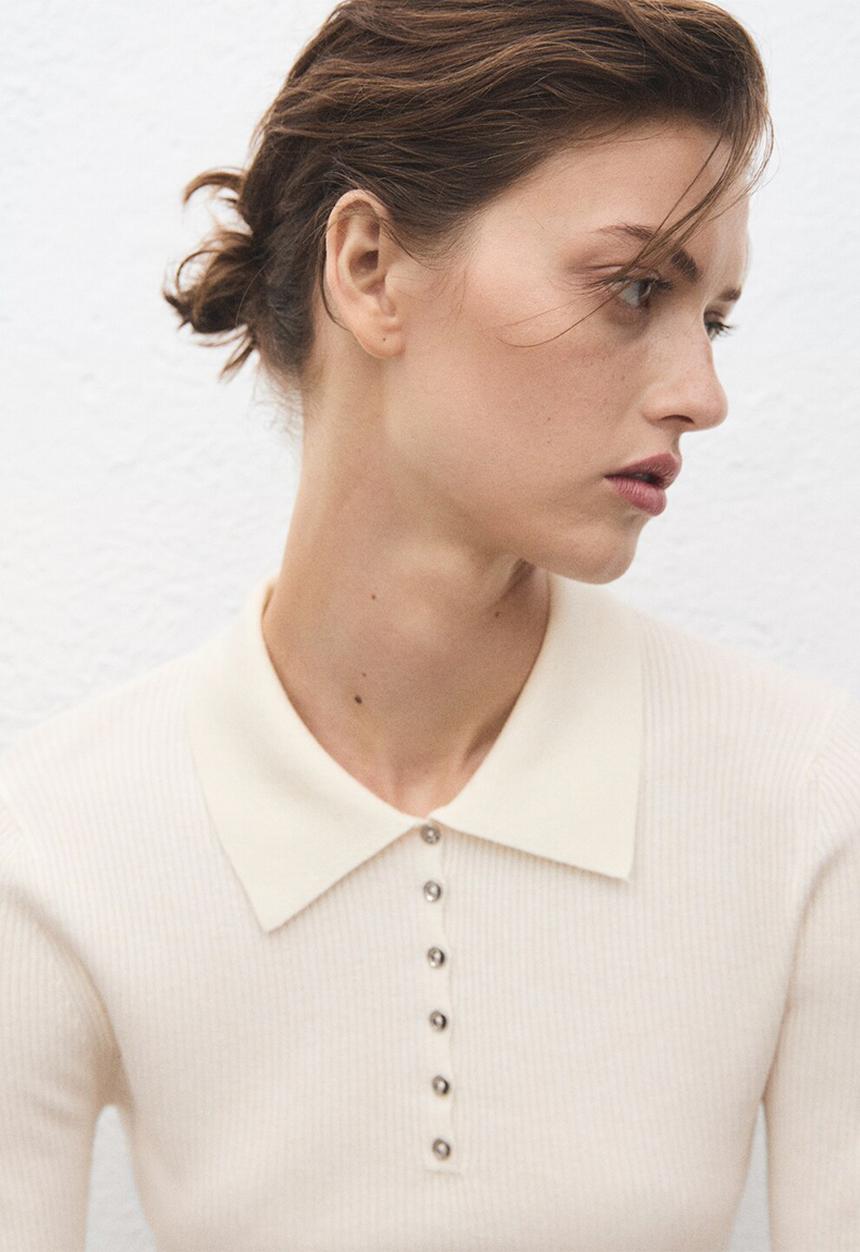 MANGO - Sweater twenties - light beige