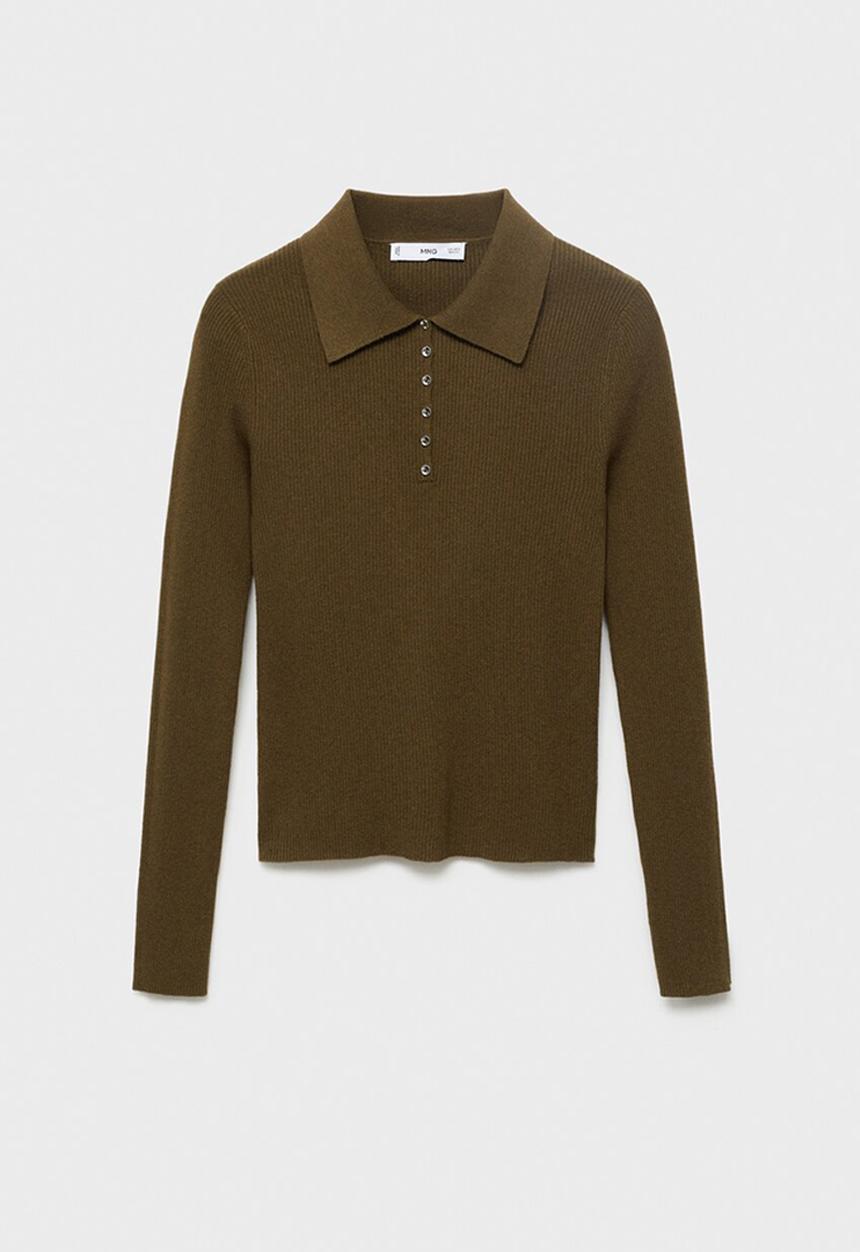 MANGO - Sweater twenties - khaki