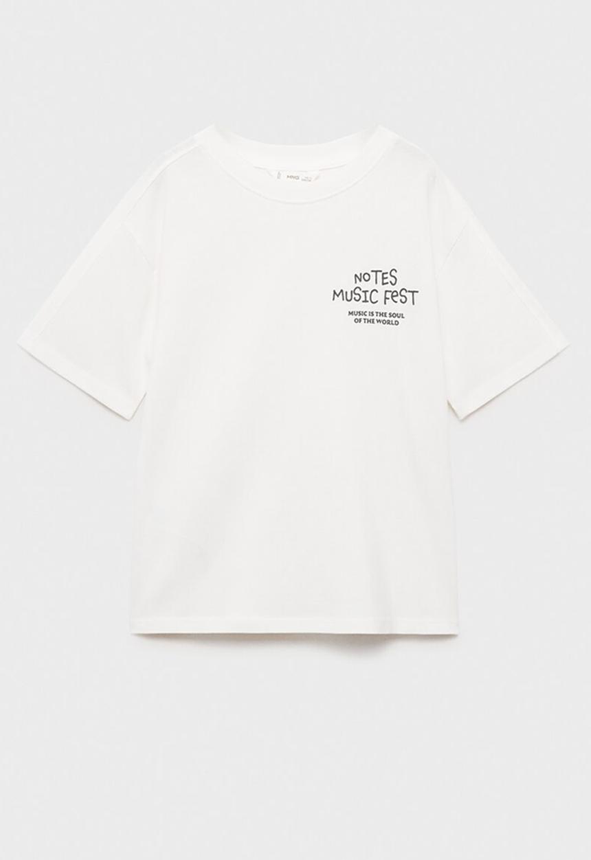 MANGO - T-shirt notes - natural