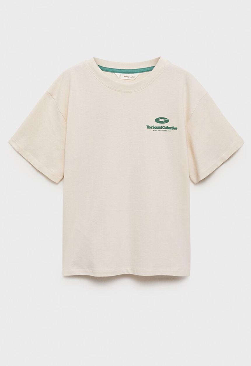 MANGO - T-shirt spin - light pastel brown