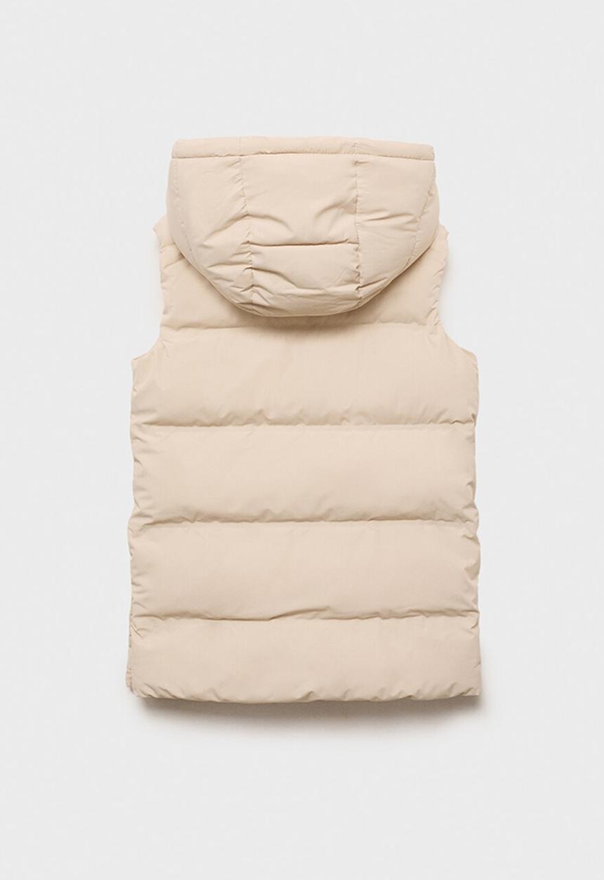MANGO - Outer vest lina - light beige