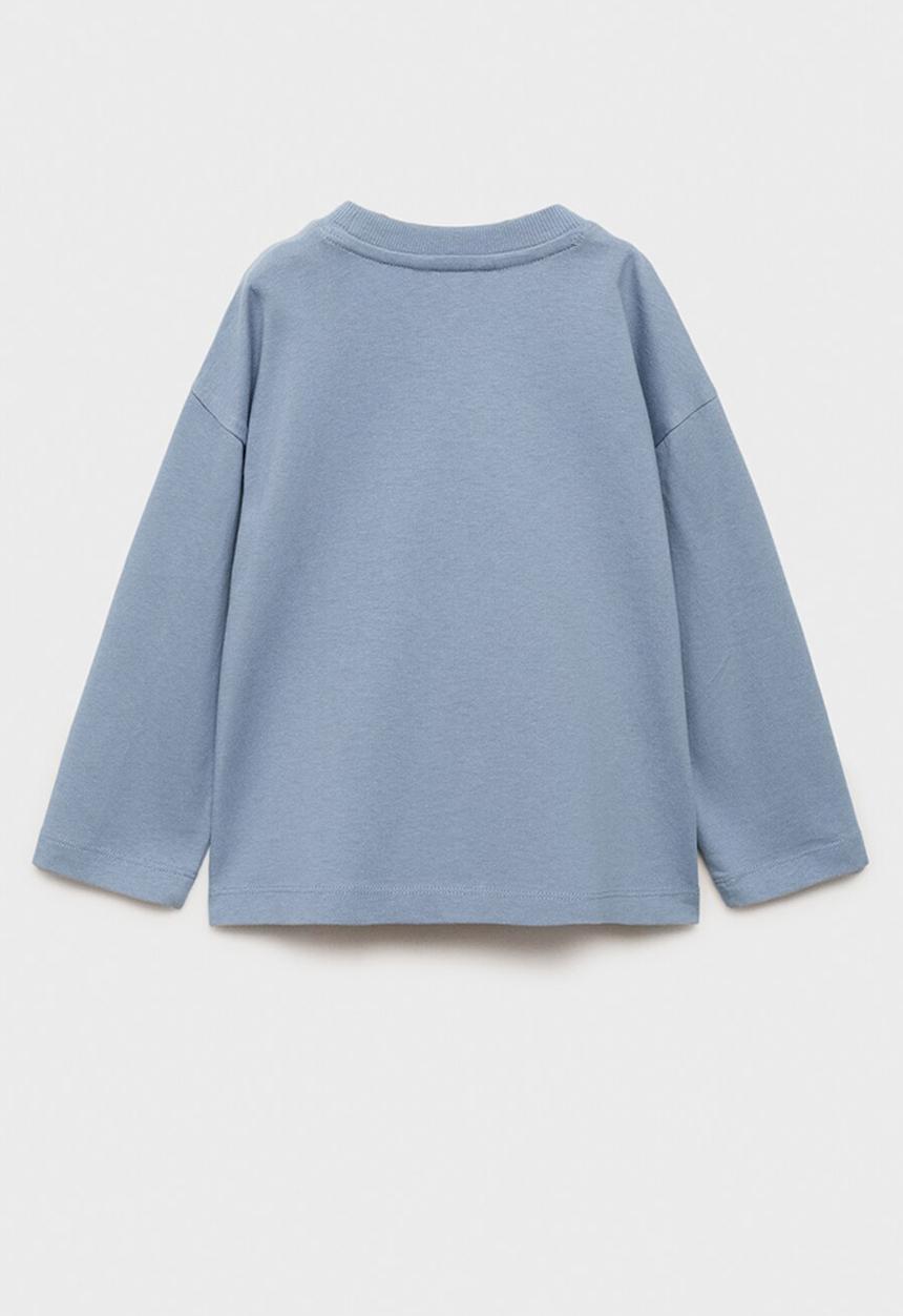 MANGO - T-shirt basicab1 - medium blue