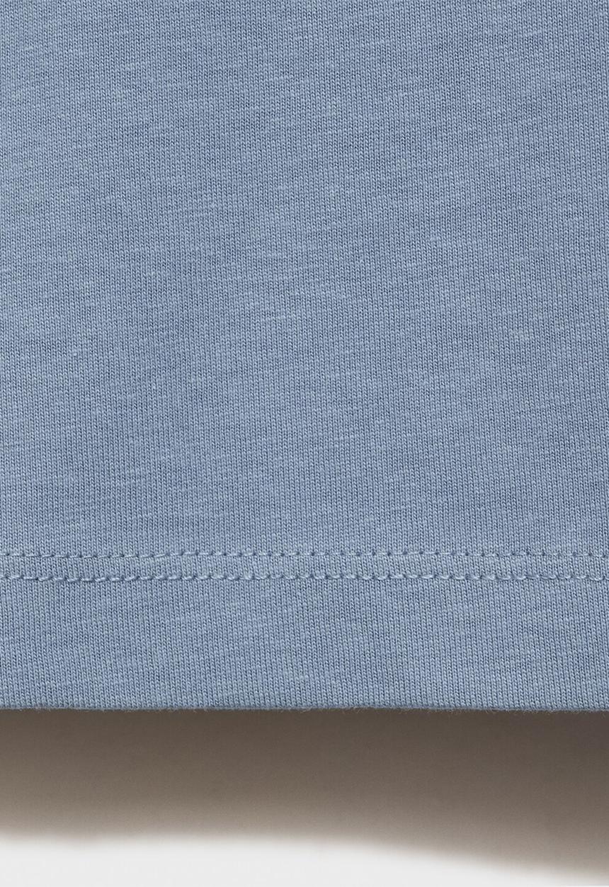 MANGO - T-shirt basicab1 - medium blue