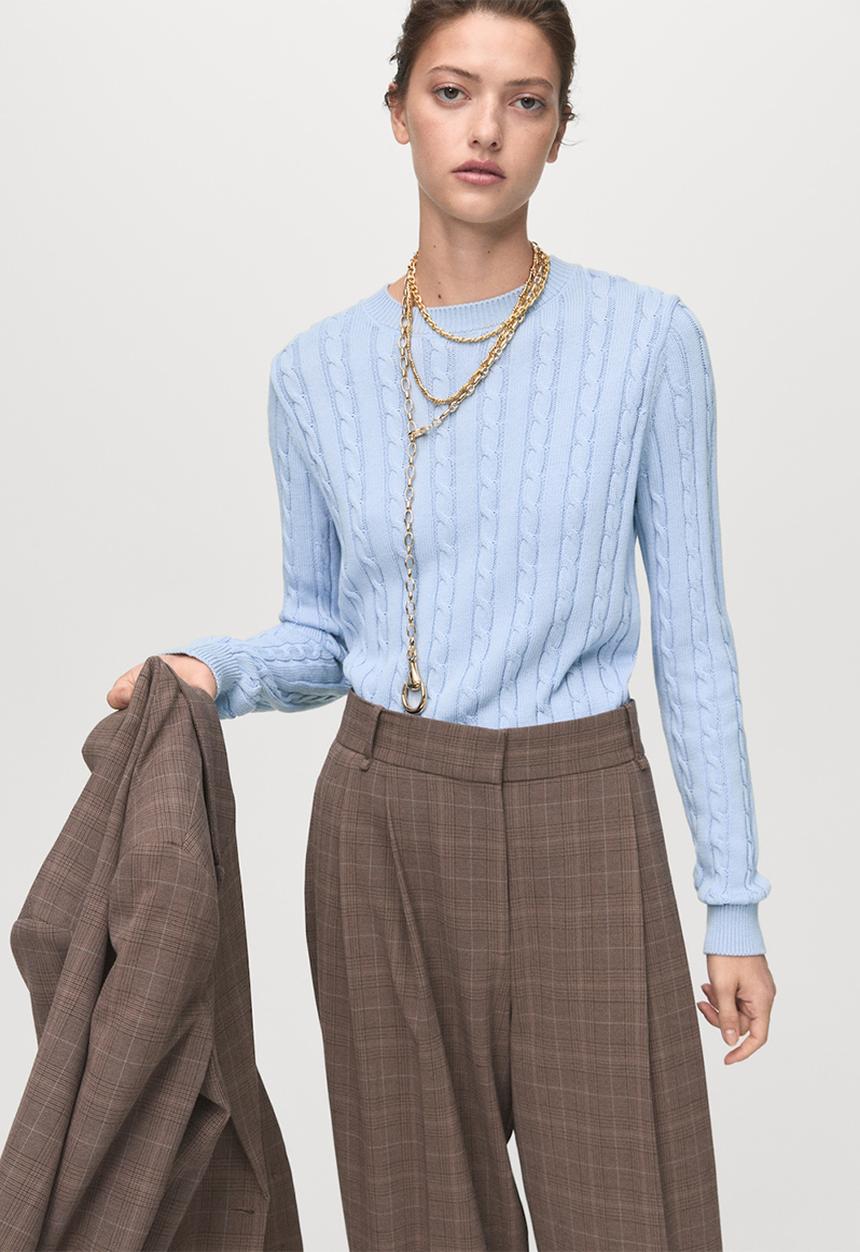 MANGO - Sweater sunny - light/pastel blue