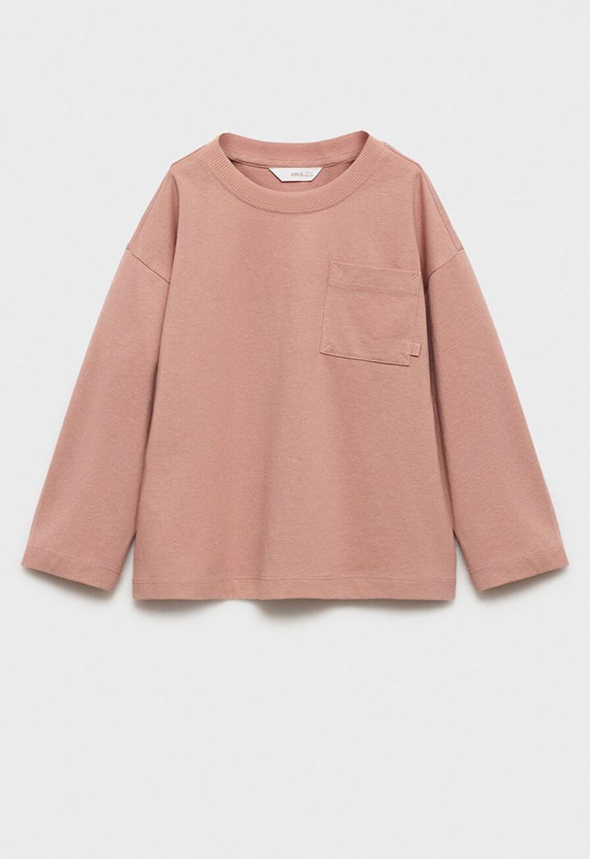 MANGO - T-shirt basicab1 - light pastel pink