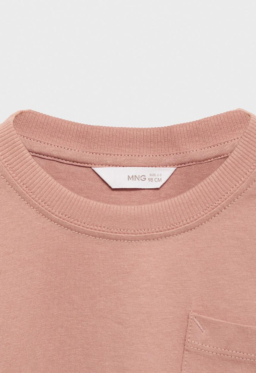 MANGO - T-shirt basicab1 - light pastel pink