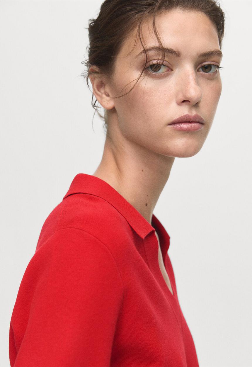 MANGO - Sweater jan - red