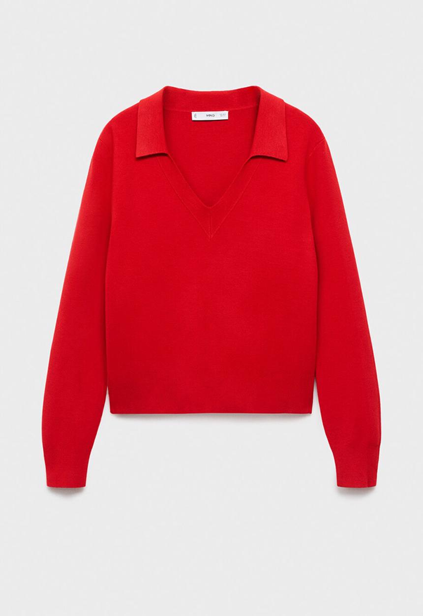 MANGO - Sweater jan - red