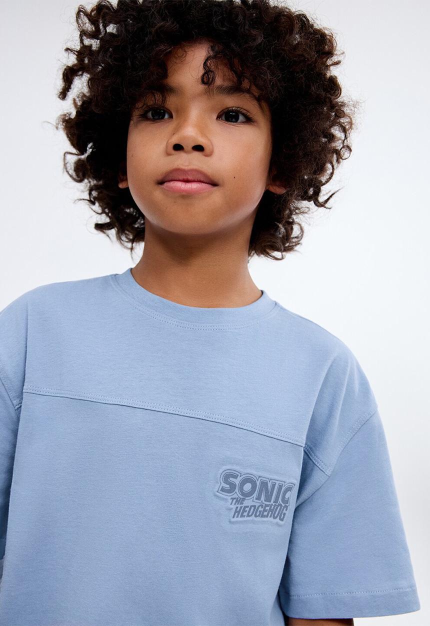 MANGO - T-shirt sonicfra - medium blue