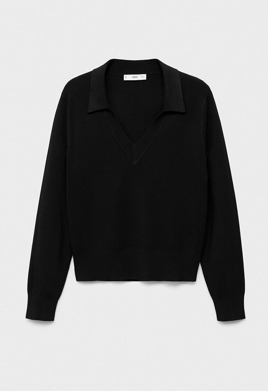 MANGO - Sweater jan - black