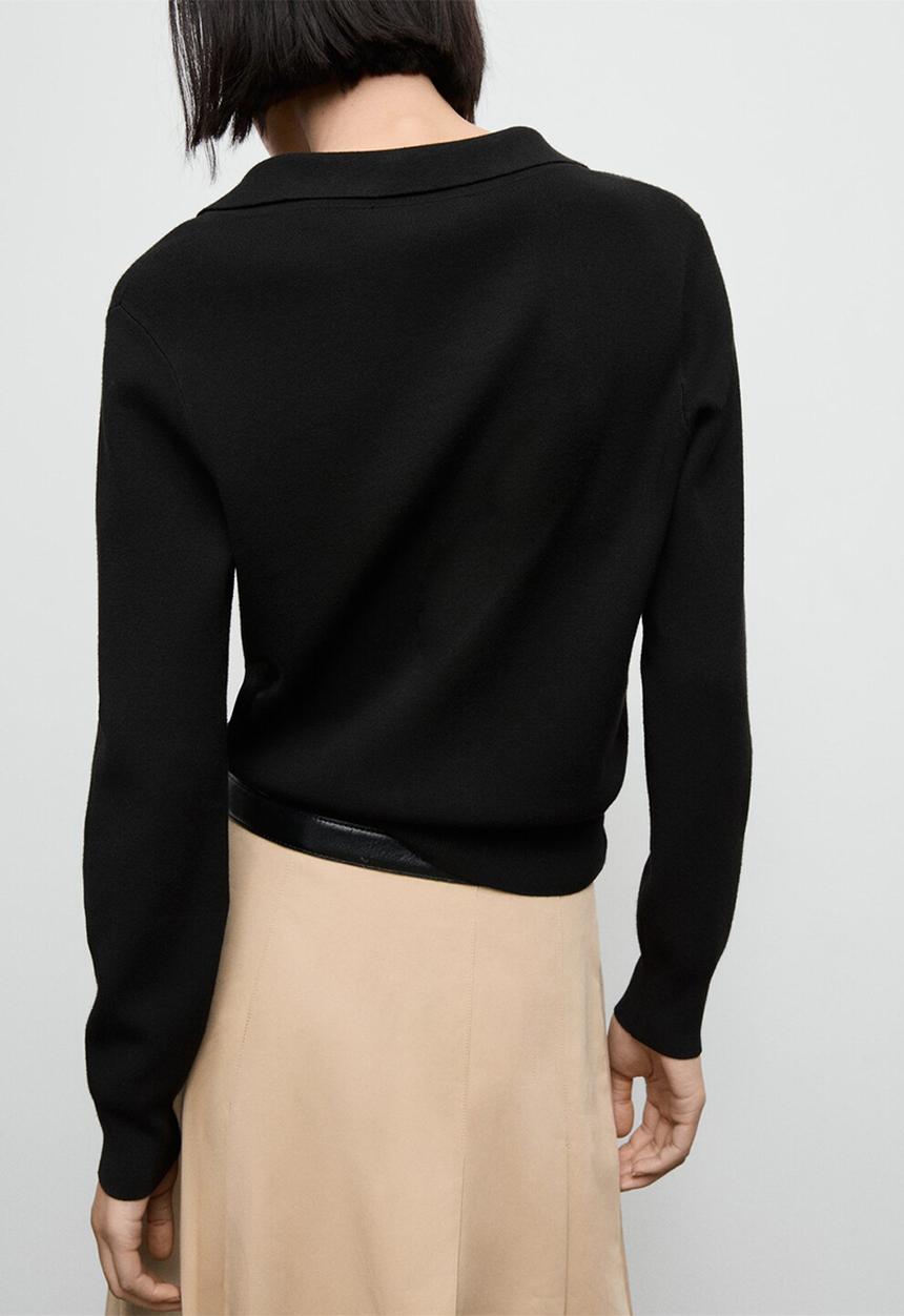 MANGO - Sweater jan - black