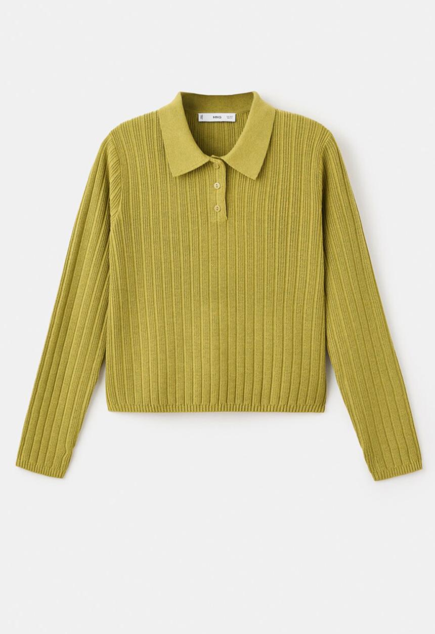 MANGO - Sweater dijon - green