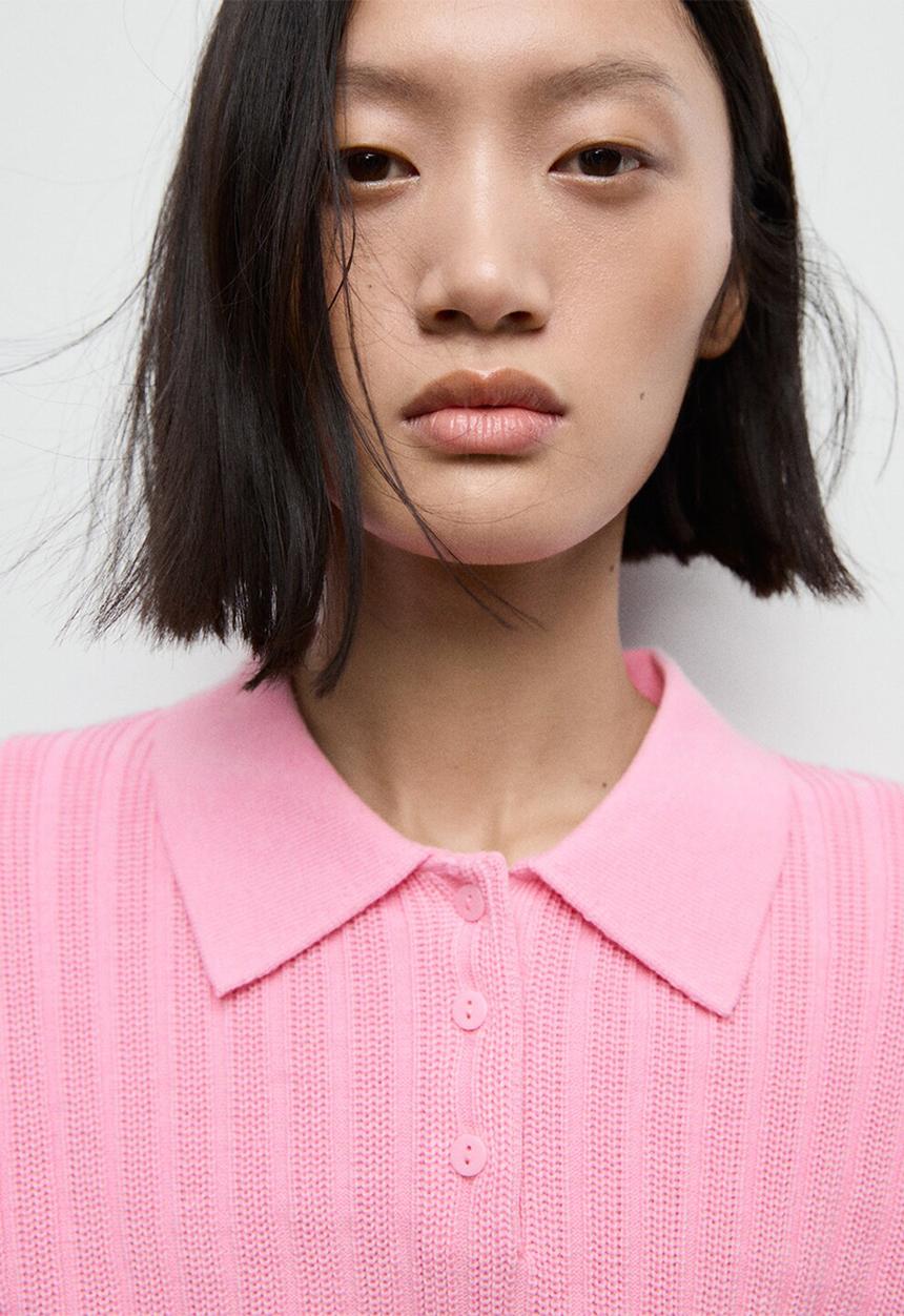 MANGO - Sweater dijon - pink