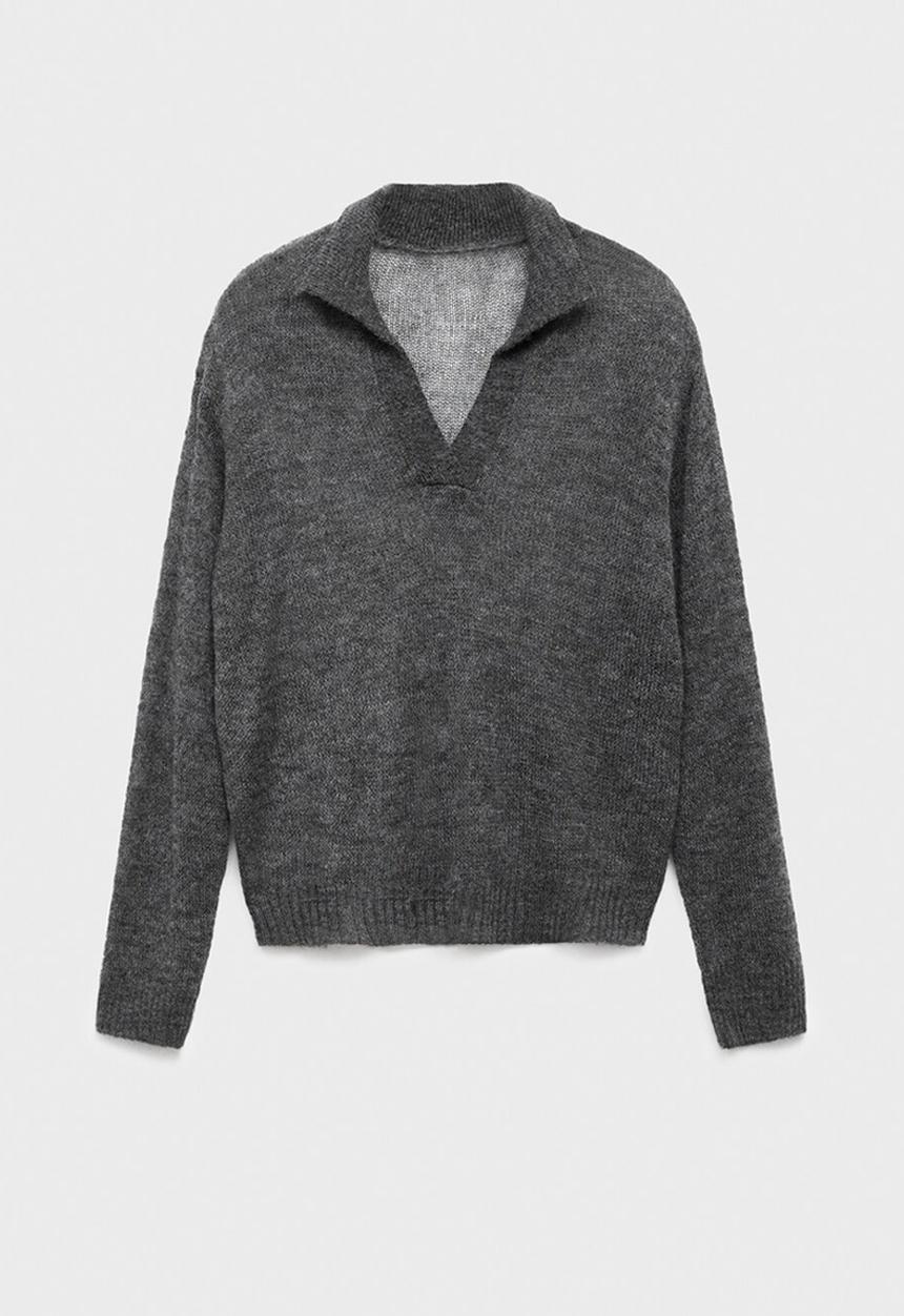 MANGO - Sweater polito - gray