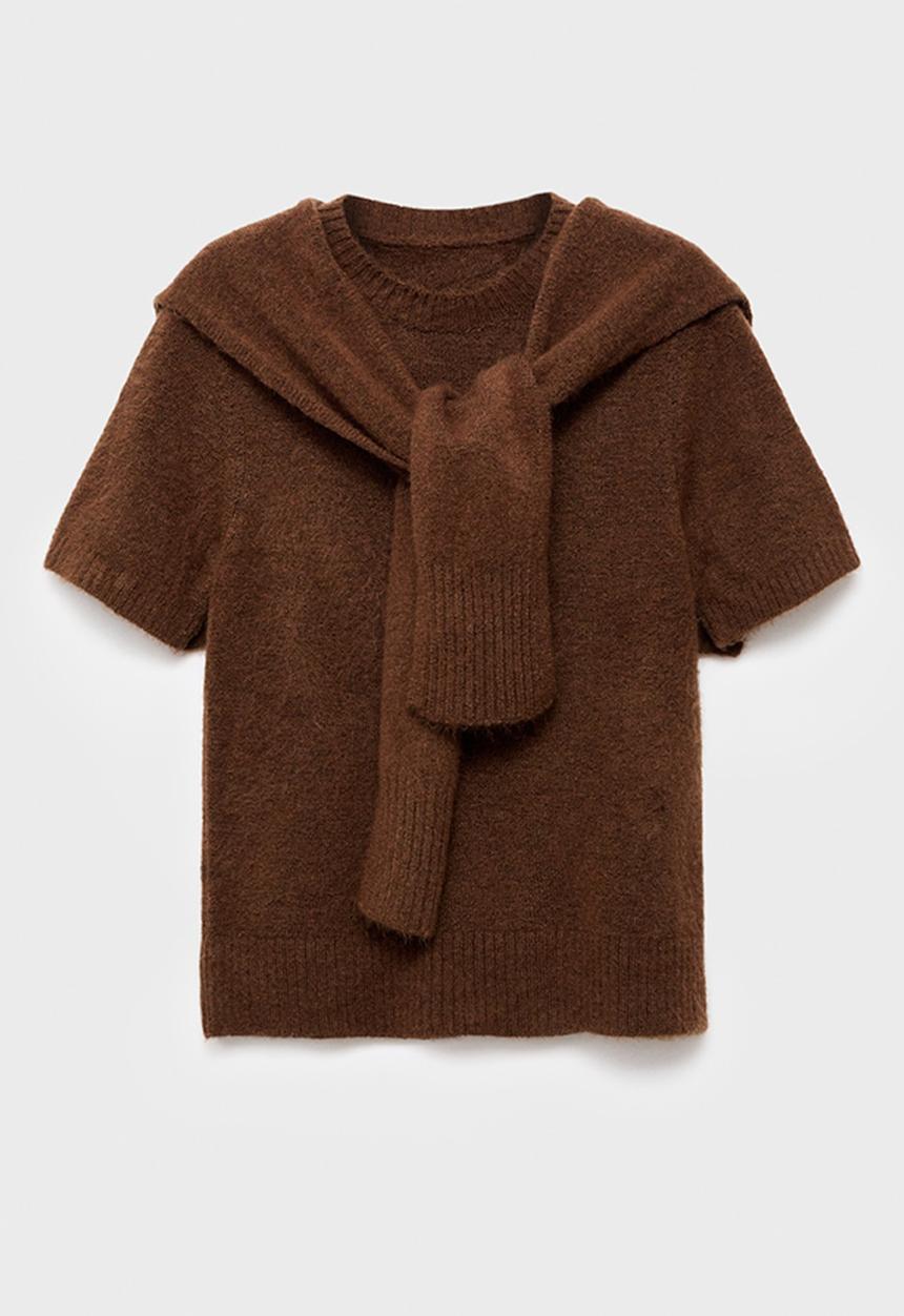 MANGO - Sweater leire - brown
