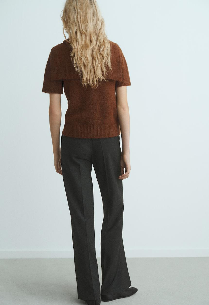 MANGO - Sweater leire - brown