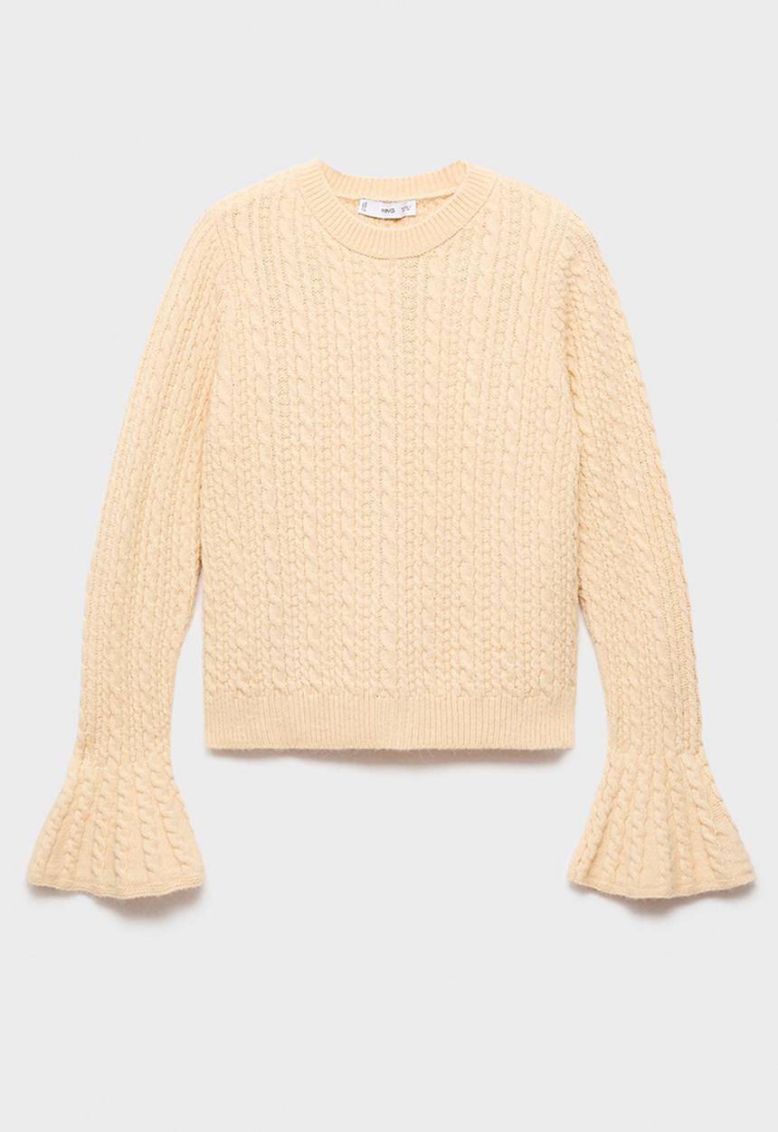 MANGO - Sweater huevo - light/pastel yellow