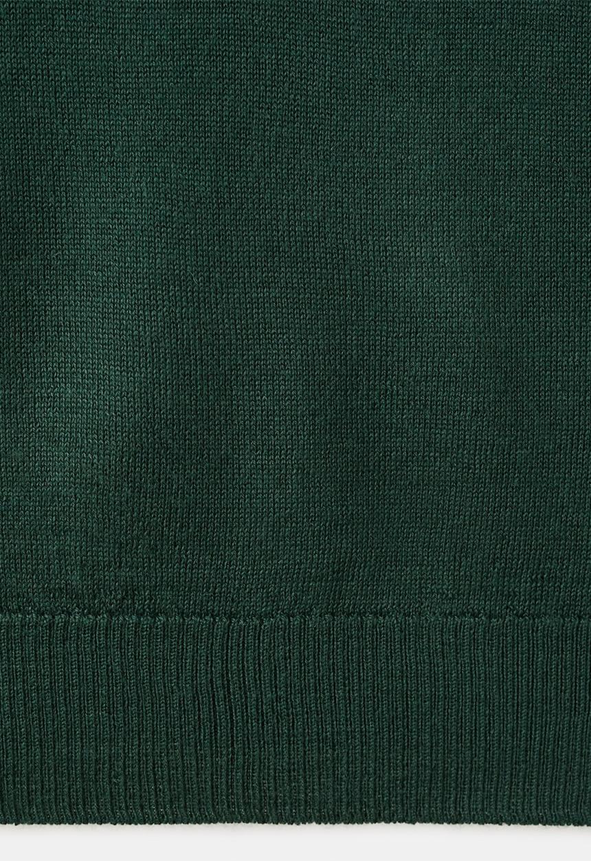 MANGO - Sweater triangle - dark green