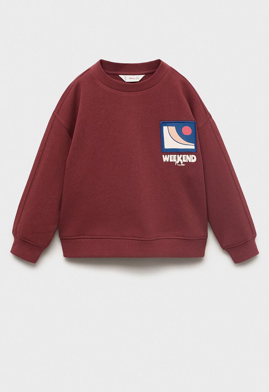 MANGO - Sweatshirt weekend - medium red