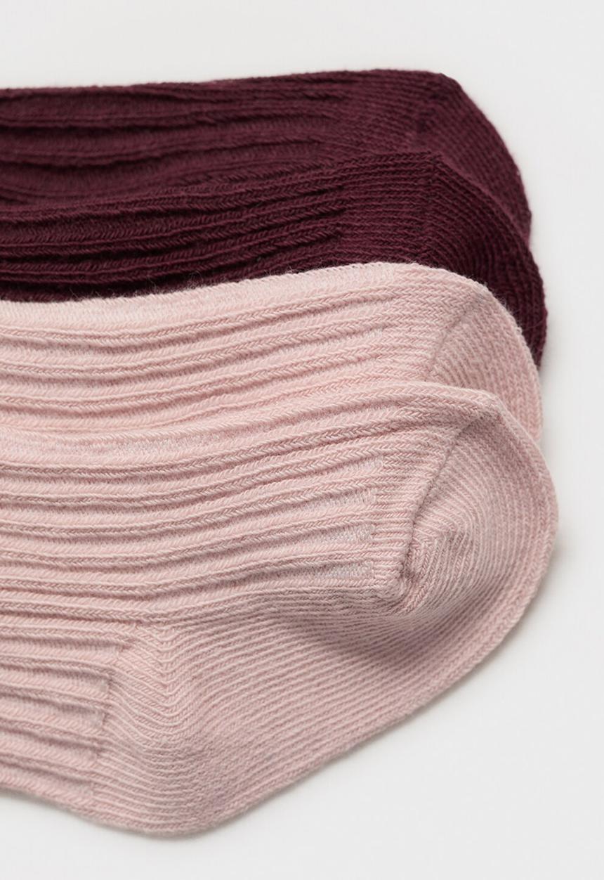 MANGO - Socks burdeos - dark red