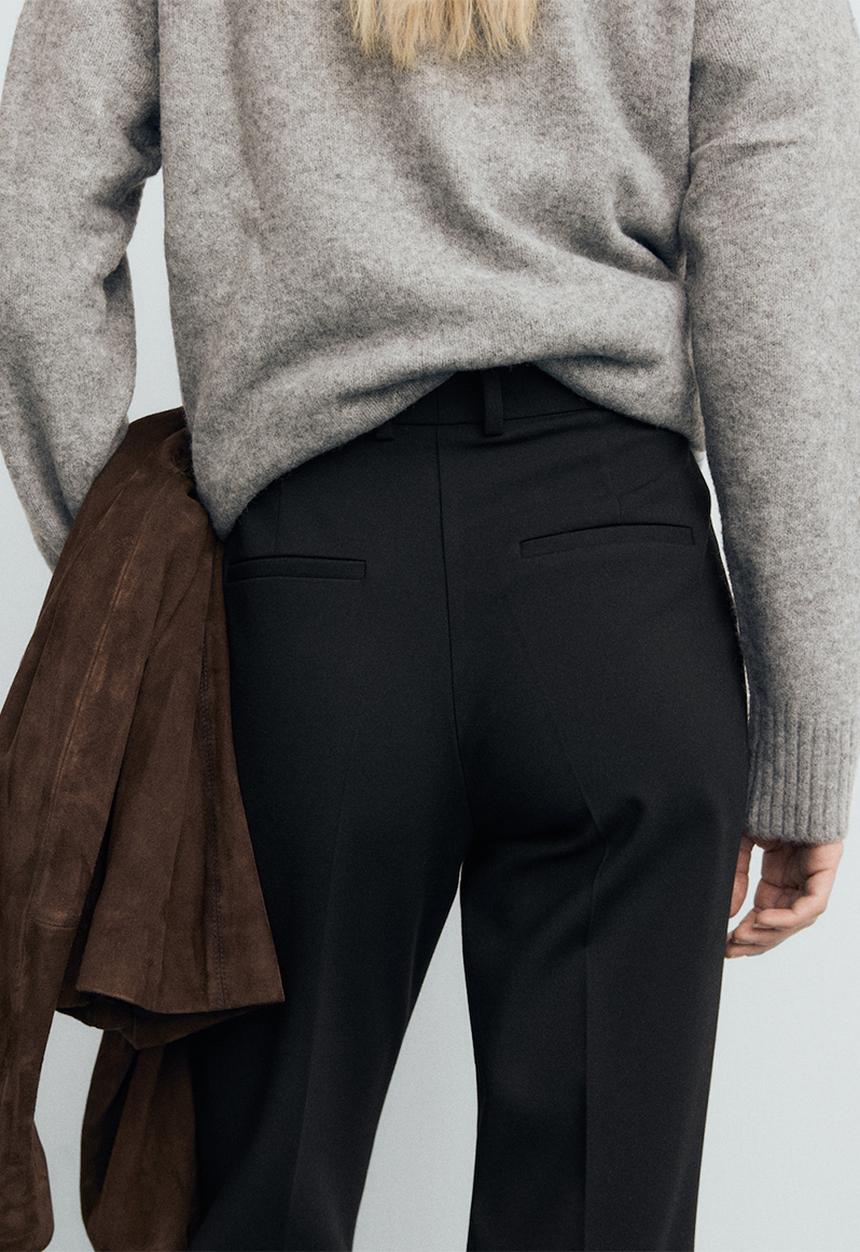 MANGO - Trousers emma - black