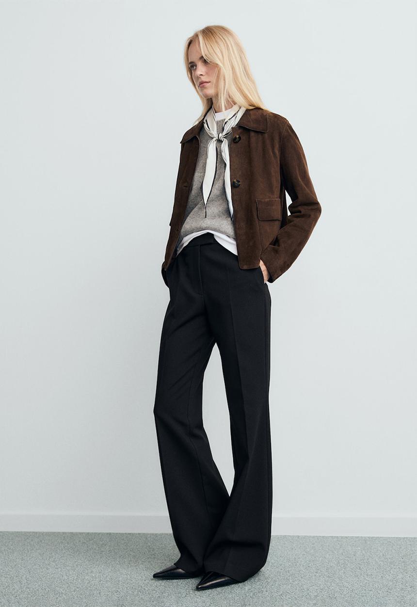 MANGO - Trousers emma - black