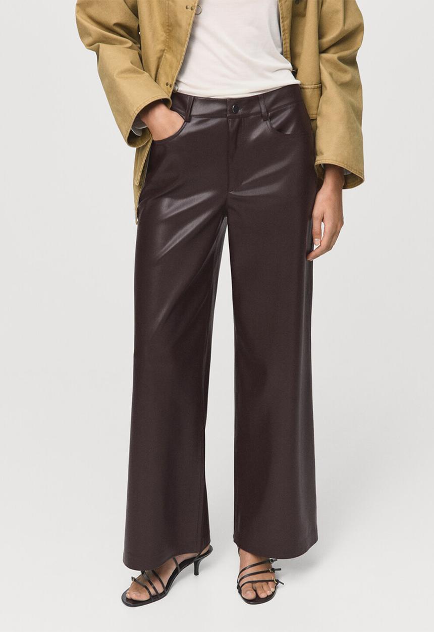 MANGO - Trousers lima - dark red