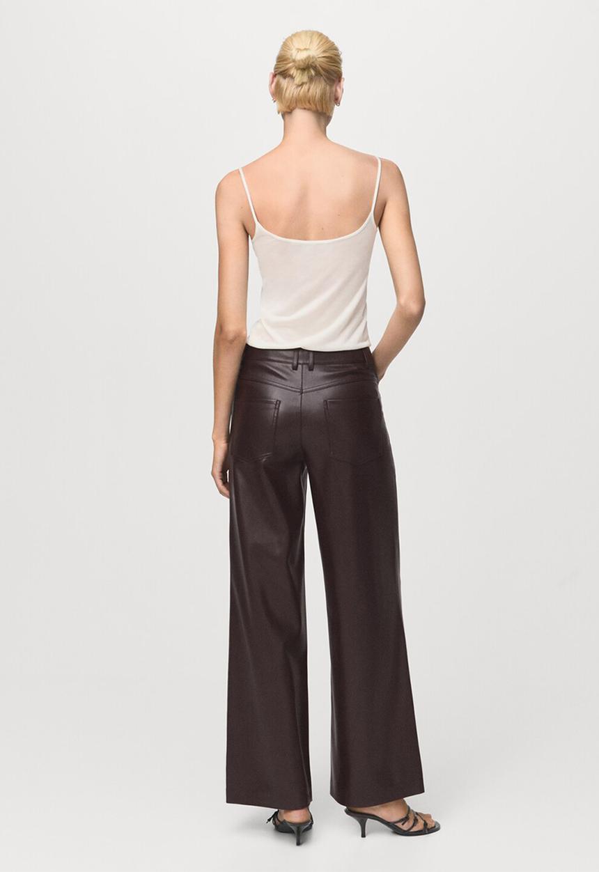 MANGO - Trousers lima - dark red