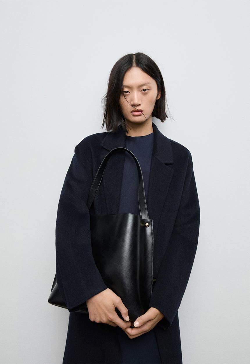 MANGO - Coat vilto - navy