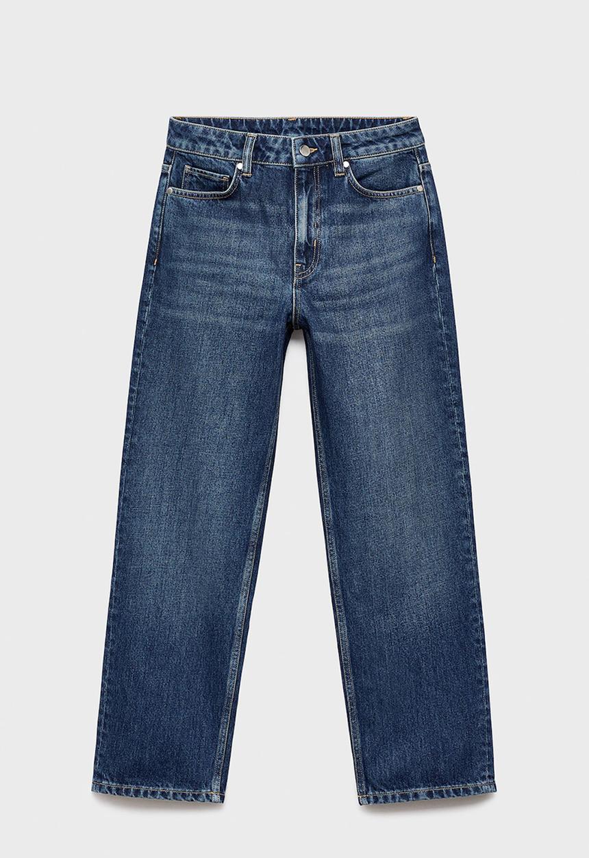 MANGO - Jeans blanca - open blue