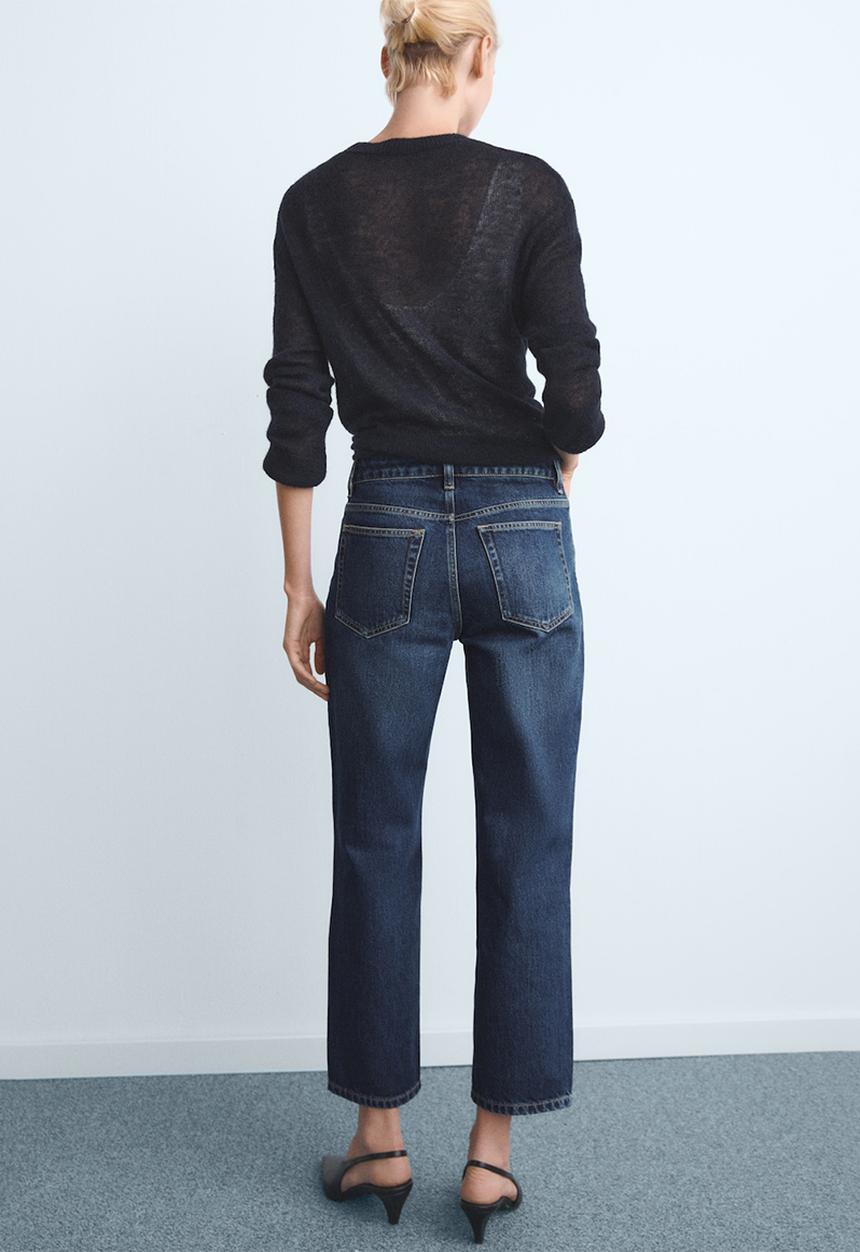 MANGO - Jeans blanca - open blue